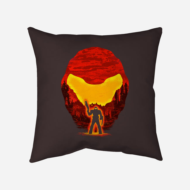 Conquer Demons-none removable cover w insert throw pillow-kuriz