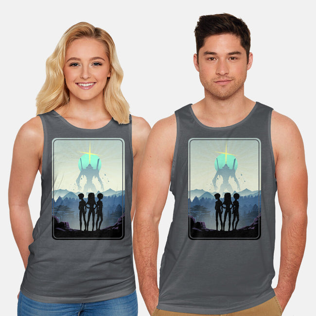 The Eva Mecha Team-unisex basic tank-RonStudio