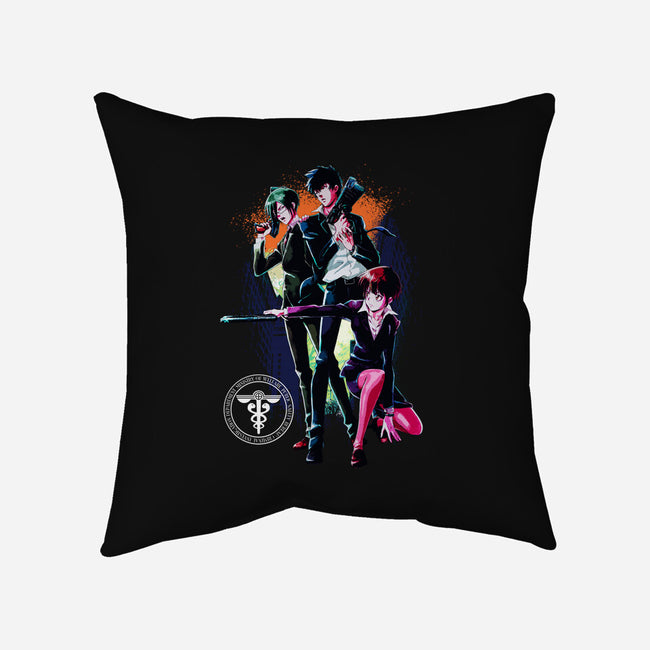 Psycho Pass Team-none removable cover throw pillow-RonStudio