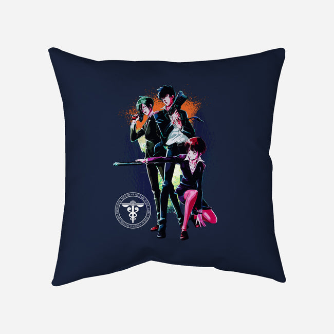 Psycho Pass Team-none removable cover throw pillow-RonStudio