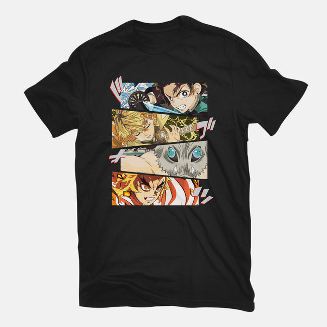 Angry Face Demon-womens basic tee-RonStudio