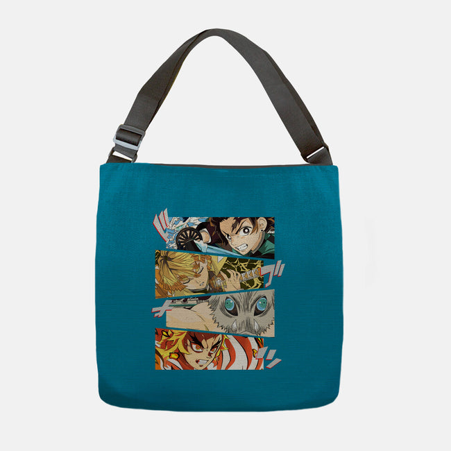 Angry Face Demon-none adjustable tote bag-RonStudio