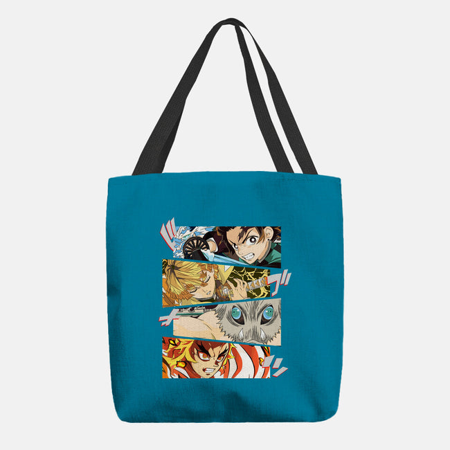 Angry Face Demon-none basic tote bag-RonStudio