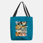 Angry Face Demon-none basic tote bag-RonStudio