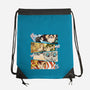 Angry Face Demon-none drawstring bag-RonStudio