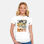 Angry Face Demon-womens fitted tee-RonStudio