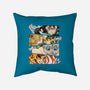 Angry Face Demon-none removable cover w insert throw pillow-RonStudio