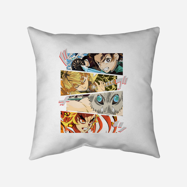 Angry Face Demon-none removable cover throw pillow-RonStudio