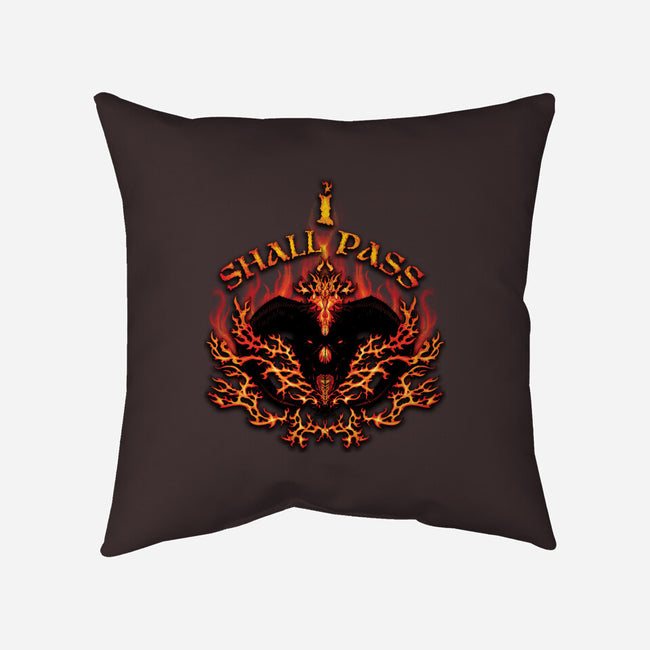 Balrog I Shall Pass-none removable cover throw pillow-Damyanoman