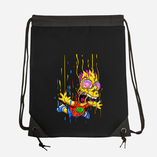 Melting Bart-none drawstring bag-gelby.r.tenorio