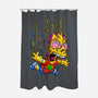 Melting Bart-none polyester shower curtain-gelby.r.tenorio