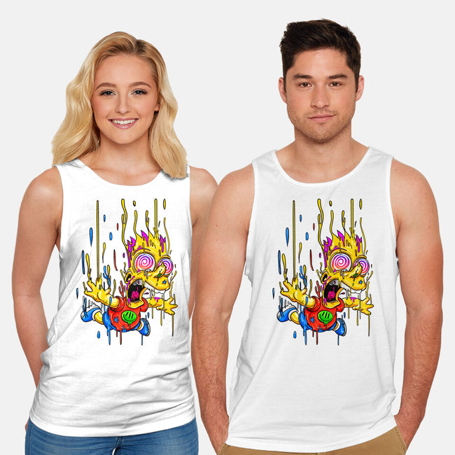 Melting Bart-unisex basic tank-gelby.r.tenorio