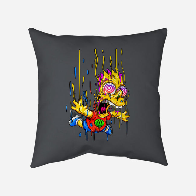 Melting Bart-none removable cover w insert throw pillow-gelby.r.tenorio