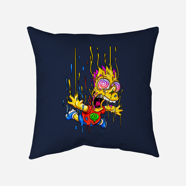 Melting Bart-none removable cover w insert throw pillow-gelby.r.tenorio