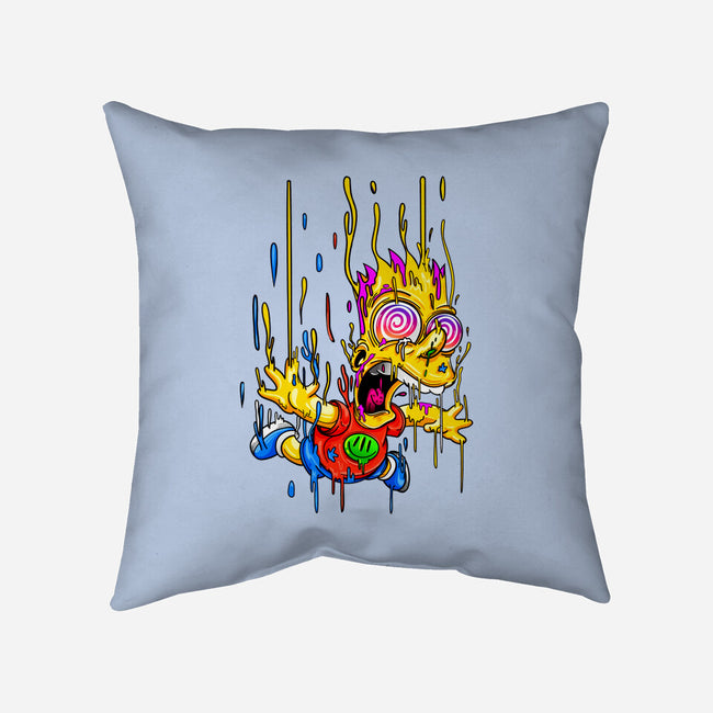 Melting Bart-none removable cover throw pillow-gelby.r.tenorio