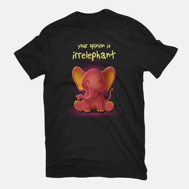 Your Opinion Is Irrelephant-womens basic tee-erion_designs