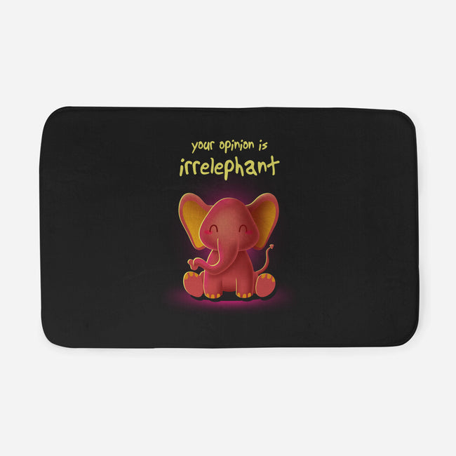 Your Opinion Is Irrelephant-none memory foam bath mat-erion_designs