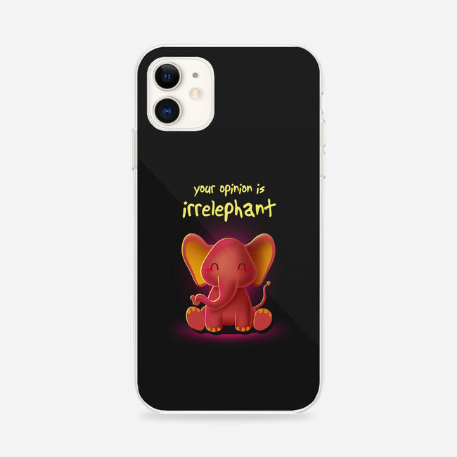 Your Opinion Is Irrelephant-iphone snap phone case-erion_designs
