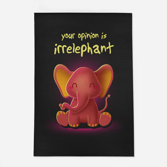 Your Opinion Is Irrelephant-none outdoor rug-erion_designs