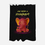 Your Opinion Is Irrelephant-none polyester shower curtain-erion_designs