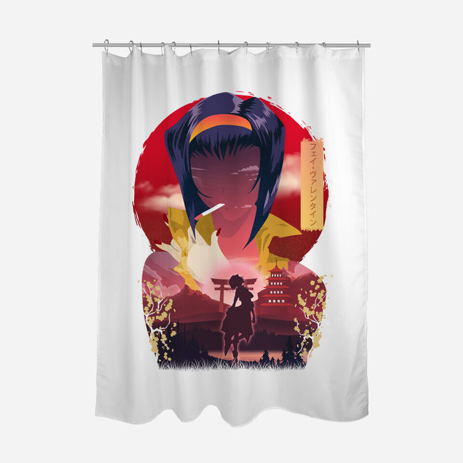 Hunter Valentine-none polyester shower curtain-daudau