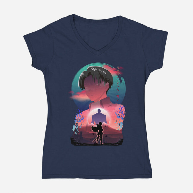 Squad Captain-womens v-neck tee-daudau