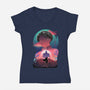Squad Captain-womens v-neck tee-daudau