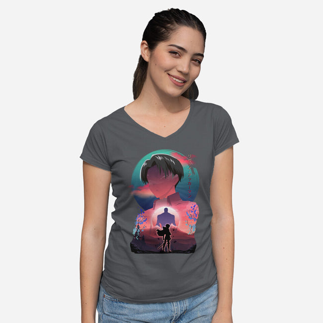 Squad Captain-womens v-neck tee-daudau