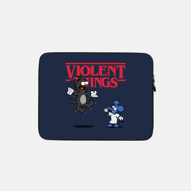 Violent Things-none zippered laptop sleeve-Boggs Nicolas