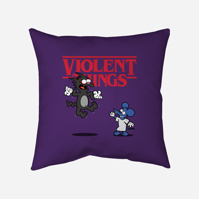 Violent Things-none removable cover w insert throw pillow-Boggs Nicolas