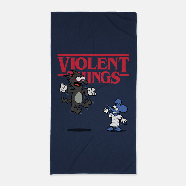 Violent Things-none beach towel-Boggs Nicolas