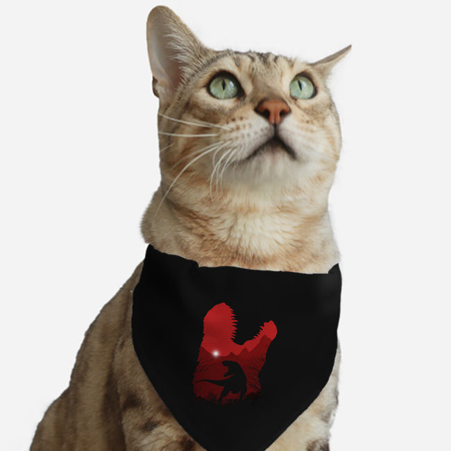 The King Of Lizards-cat adjustable pet collar-meca artwork