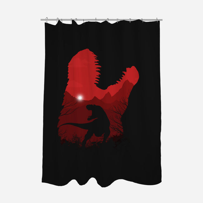 The King Of Lizards-none polyester shower curtain-meca artwork