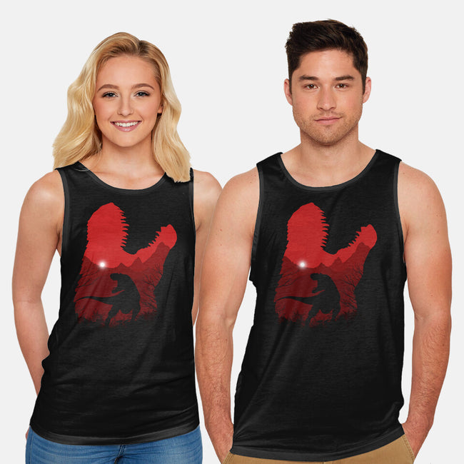 The King Of Lizards-unisex basic tank-meca artwork