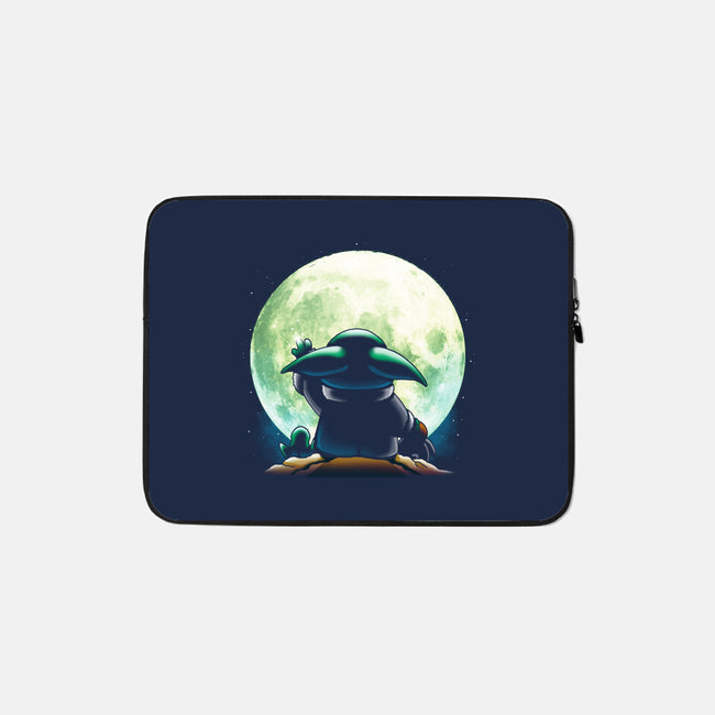 Baby Moon-none zippered laptop sleeve-Vallina84