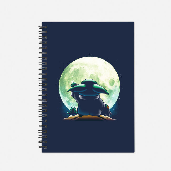 Baby Moon-none dot grid notebook-Vallina84