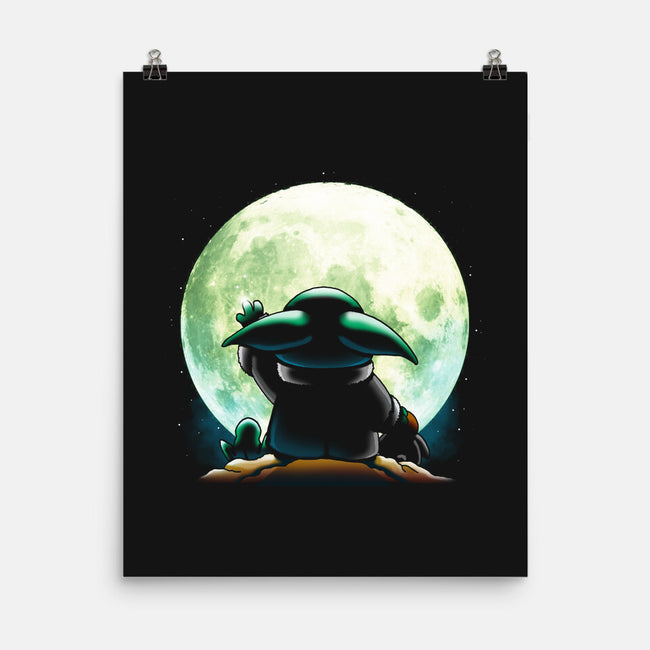 Baby Moon-none matte poster-Vallina84