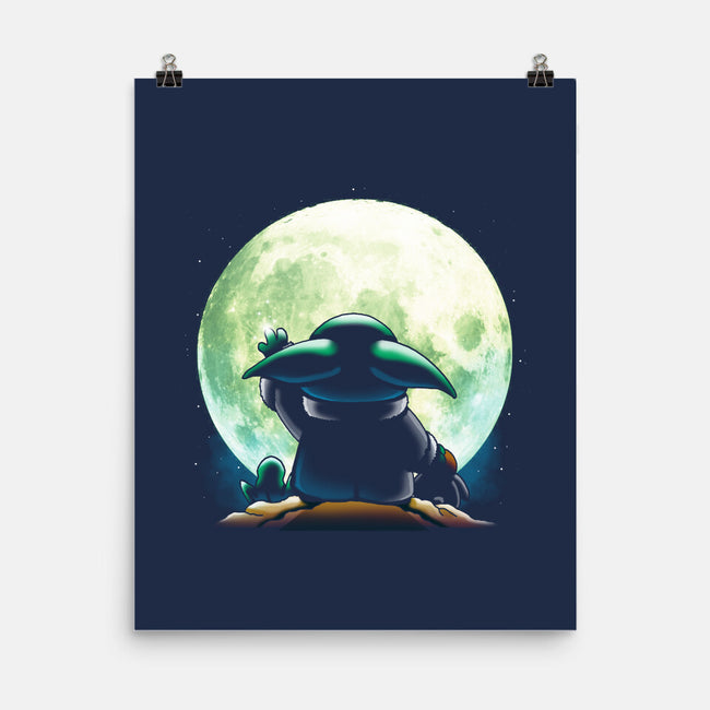 Baby Moon-none matte poster-Vallina84