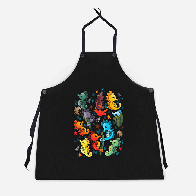 Seahorse-unisex kitchen apron-Vallina84