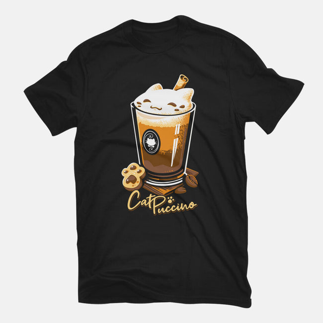 CatPuccino-womens fitted tee-Snouleaf