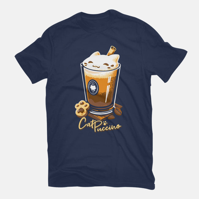 CatPuccino-mens basic tee-Snouleaf