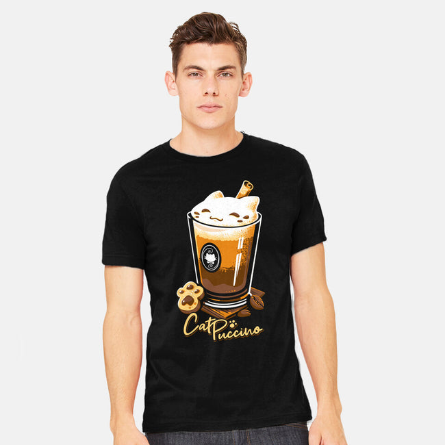 CatPuccino-mens heavyweight tee-Snouleaf