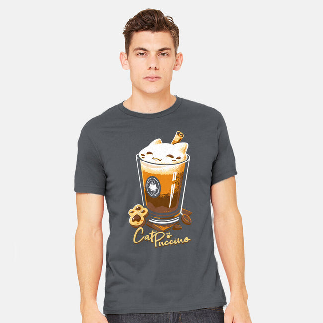 CatPuccino-mens heavyweight tee-Snouleaf