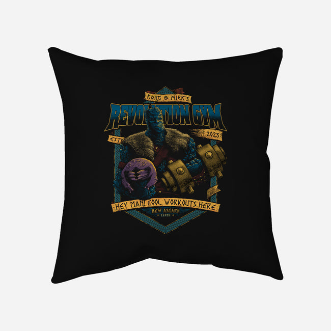 Revolution Gym-none removable cover throw pillow-teesgeex
