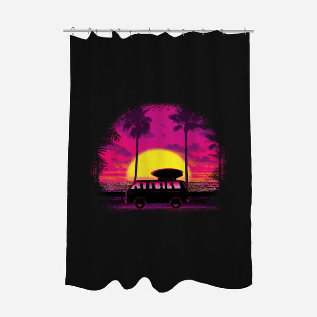 Surfer Boys-none polyester shower curtain-kuriz