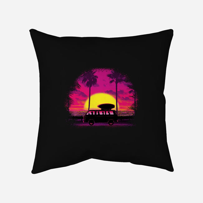Surfer Boys-none removable cover w insert throw pillow-kuriz