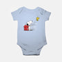 Dog With Bird-baby basic onesie-zascanauta