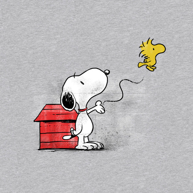 Dog With Bird-womens basic tee-zascanauta