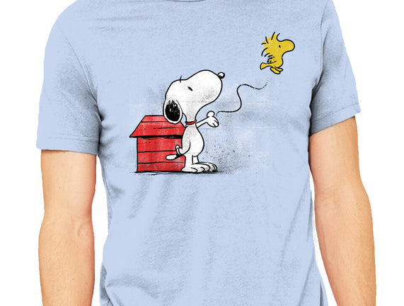 Dog With Bird