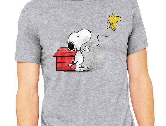 Dog With Bird